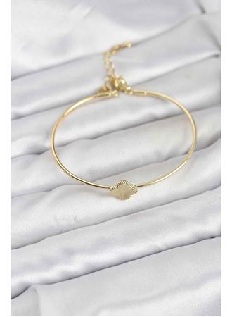 Yonca Model Gold Renk Kadın Bileklik