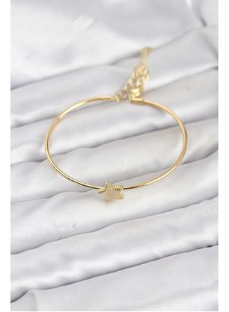 Yıldız Model Gold Renk Kadın Bileklik