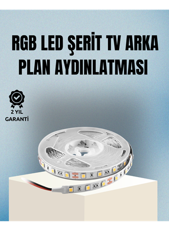 Müzikle Senkronize LED Şerit TV Aydınlatma