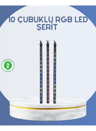 Dış Mekan LED Kayan Yıldız Işığı 10 Çubuk Aydınlatma