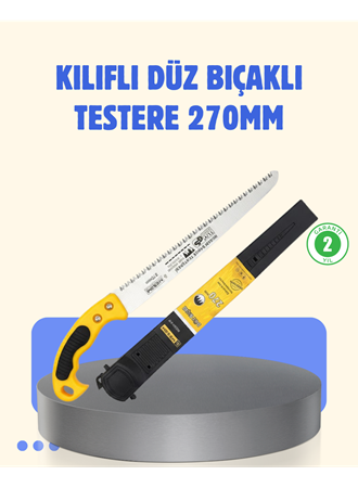 Kılıflı Budama Bahçe Testeresi 270 mm Düz Bıçaklı