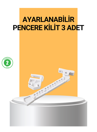Pencere Cam Emniyet Kilidi Açılma Sınırlayıcı Set