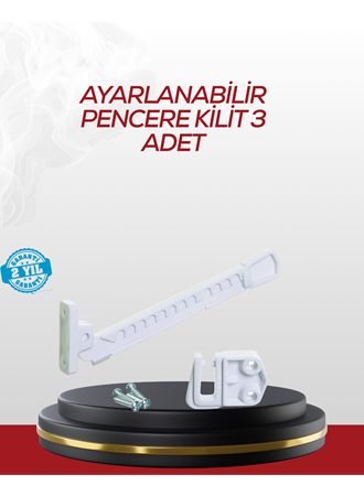 İçe Açılan Camlar İçin Emniyet Kilidi Seti 3’lü
