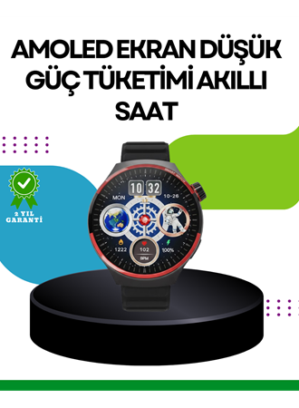 Spor ve Sağlık Takipli Akıllı Saat Kablosuz Şarj