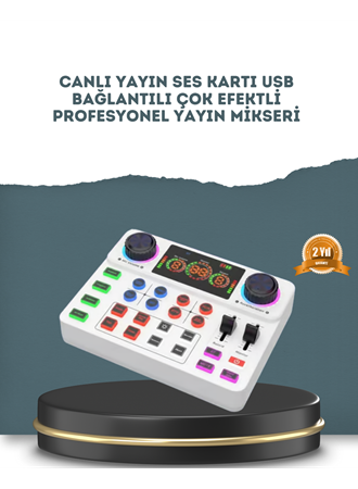 Gürültü Engelleme Özellikli Canlı Yayın Ses Kartı