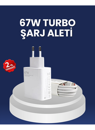 67 Watt Hızlı Şarj Adaptörü Samsung S20 S21 S22 S23 Uyumlu