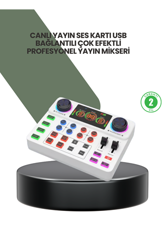 Podcast Karaoke ve Sosyal Medya Yayınları İçin Ses Kartı