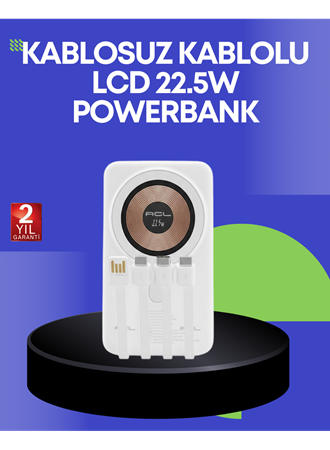 Çoklu Kablo Çıkışlı Taşınabilir Powerbank Kompakt Tasarım