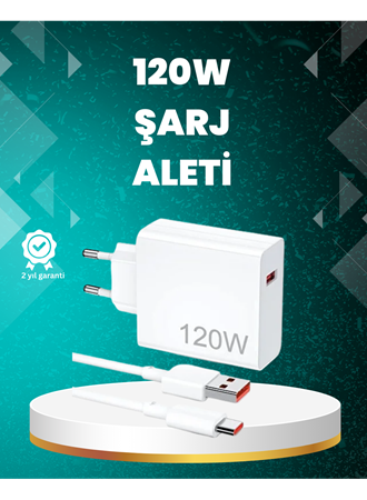 120 Watt Güçlü Hızlı Şarj Adaptörü Huawei P30 P40 Mate 20 Pro Uyumlu