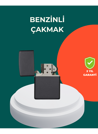 Çakmak Parlak Siyah Doldurulabilir Hedyelik Eşya