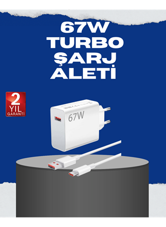 67 Watt Turbo Charge Başlık Vivo Y20 Y35 Y55 Uyumlu