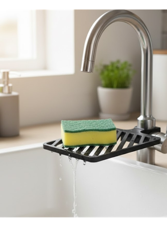 Damlama Tepsili Musluk Sünger Tutucu Tezgâh Üstü Düzenleyici