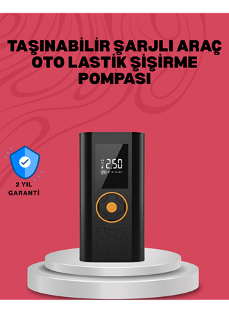 Çok Amaçlı Dijital Lastik Pompası Araç Bisiklet Top Uyumlu