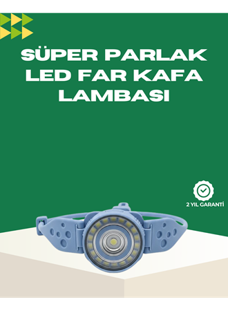 LED Kafa Lambası Kamp Yürüyüş ve Gece Kullanımı İçin