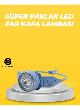 Kampçı Kafa Lambası Su Geçirmez Çok Modlu LED