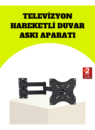 VESA Uyumlu Hareketli TV Askı Aparatı Kolay Montaj