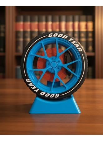 Araba Tutkunlarına Özel Jant Tasarımlı Masa Dekoru