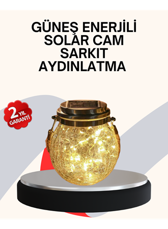 Dekoratif Solar Cam Şişe LED Lamba Gün Işığı Renk