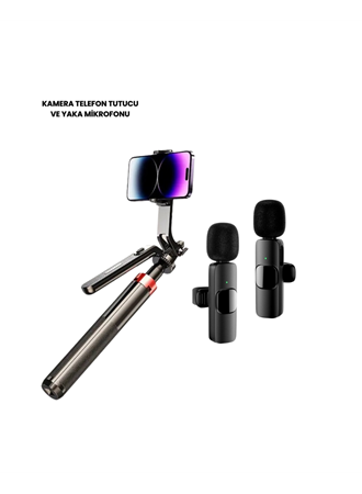NPL2S TRİPOT +K11 YAKA MİKROFONU SET