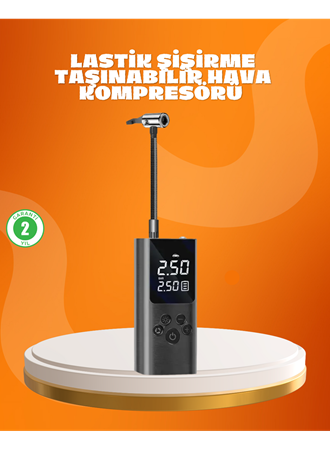 Çoklu Valf Adaptörlü Dijital Hava Pompası