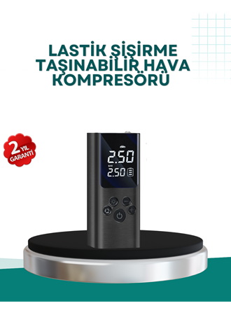 LED Işıklı Dijital Hava Pompası Araba Bisiklet Uyumlu