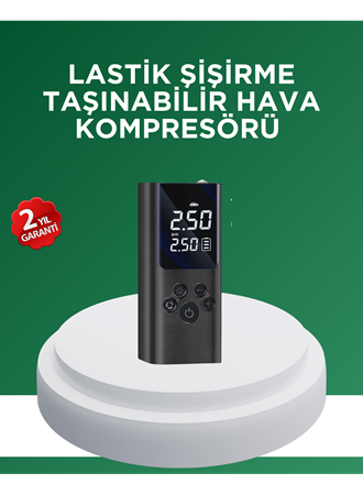Dijital Lastik Pompası Çok Amaçlı Taşınabilir Kompresör