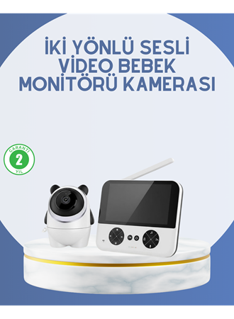 Kablosuz Bebek Monitörü 720P Görüntü ve Geniş Ekran