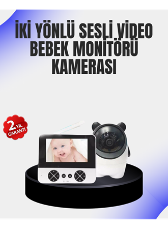 Uzaktan Kontrollü Bebek Kamerası Ninni ve Zoom Özellikli