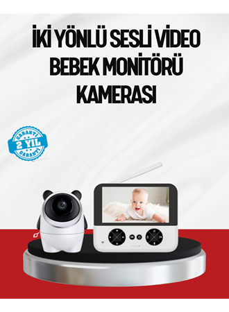 Görüntülü Bebek Monitörü 4.3 İnç Ekran ve Sesli İletişim
