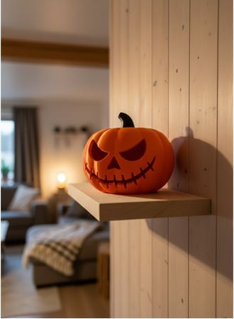 21 cm Kapaklı Balkabağı Kutu Konsept Dekor