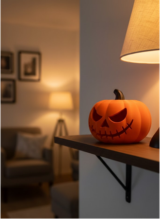 Halloween Balkabağı Dekor 23×15 cm Cadılar Bayramı Biblo Süs Objeleri