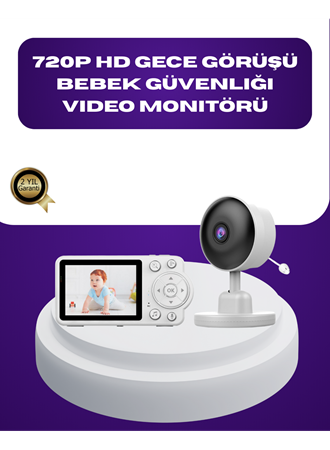 2.8 İnç Ekranlı Bebek Kamerası Gece Görüşlü ve Sesli İletişim