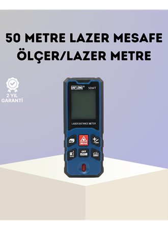 Lazer Metre 50 MT Hassas ve Hızlı Ölçüm Özellikli