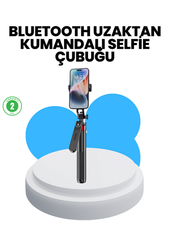 Taşınabilir Tripod ve Selfie Çubuğu Vlog ve Video Çekimi