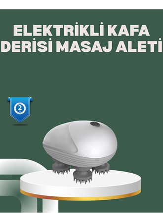 Derin Masaj Sağlayan Elektrikli Kafa Masaj Aleti