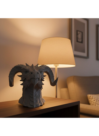 Asılabilir / Masaüstü Ejderha Modeli 3D Dekoratif Heykel 22x17 cm