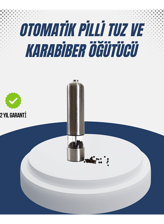 Otomatik Baharat Değirmeni Paslanmaz Gövde Ergonomik Tasarım