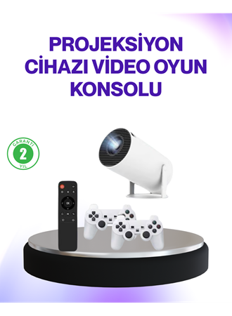 2.4G Kablosuz Destekli Oyun ve Film Projeksiyonu Ev Kullanımı İçin