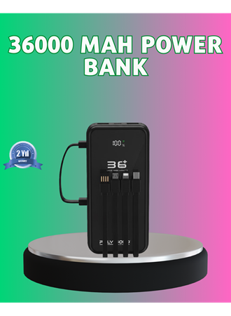 Yüksek Kapasite Taşınabilir Şarj Aleti Çoklu Kablo Çıkışlı