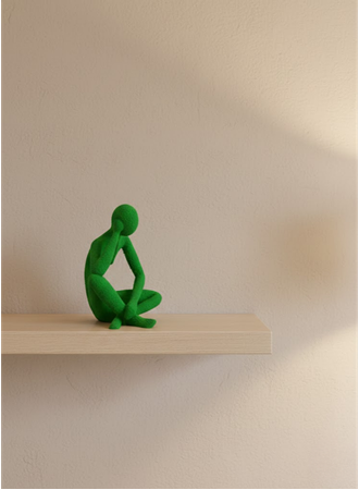 DEKORATİF İNSAN FİGÜRÜ YEŞİL