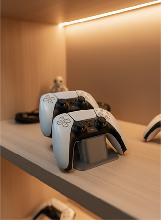 İkili Gamepad Tutucu Antrasit 7x18 cm Oyun Aksesuarı