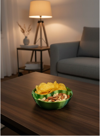 Dekoratif Yeşil Çerezlik Kase 4’lü Set 3x12 cm