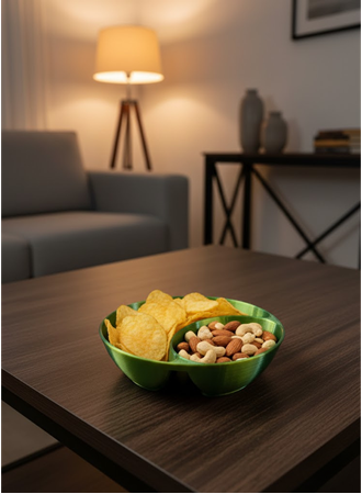 Yeşil Çerezlik Kase Seti 4 Adet 3x12 cm