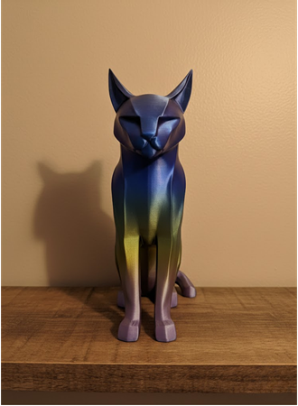 Koyu Rainbow Kedi Biblo Modern Salon ve Raf Dekoru