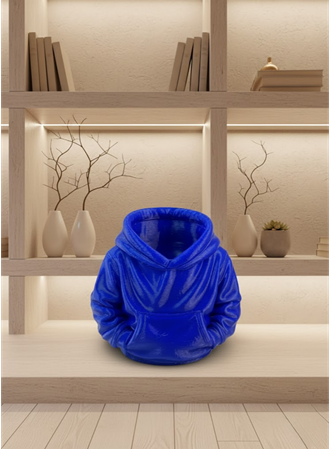 Lacivert Hoodie Kalemlik 10x10 cm Masa Üstü Düzenleyici