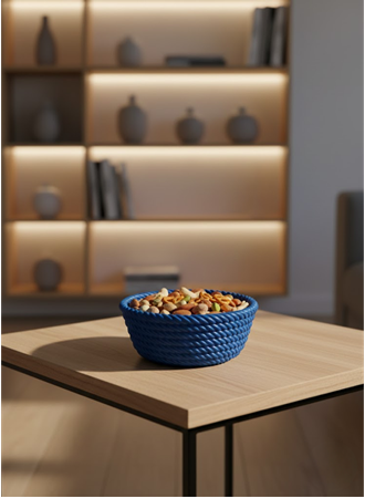 YUVARLAK ÇEREZLİK LACİVERT