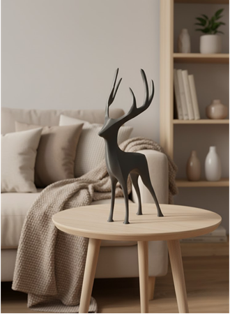 GEYİK FİGÜRÜ GRİ