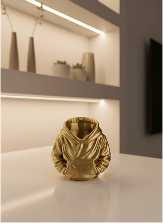 Dekoratif Gold Hoodie Kalemlik 10x10 cm