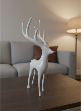 GEYİK FİGÜRÜ BEYAZ