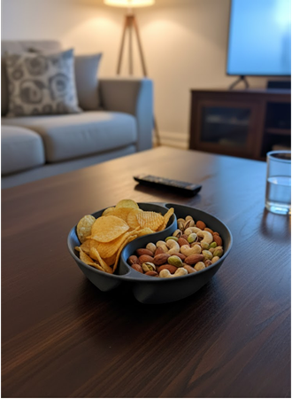 Gri Çerezlik 4’lü Set Şık ve Minimal Masa Üstü Kullanım